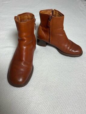Timberland Women's Smart Comfort 21309 Vintage Y2K Brown Leather Boots Size 8.5M